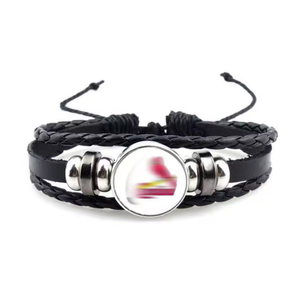 Llavero de Tela con Mosquetón de Aleación de Zinc <span class=keywords><strong>y</strong></span> Poliéster Trenzado Retro, Multicapa, Impermeable, Promocional del Equipo de Béisbol de EE. UU. - Product Image 5