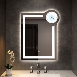 Nhà máy tùy chỉnh giá thấp treo tường Diode sáng LED thông minh Gương phòng tắm gương với kệ lưu trữ cho khách sạn nhà - Product Image 2