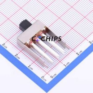 SS-22F22-G060 Slide Switch Through hole Component (THT) Switch Double Pole Double Throw Rectangle Pin Header PC Pin 17mm - Product Image 2