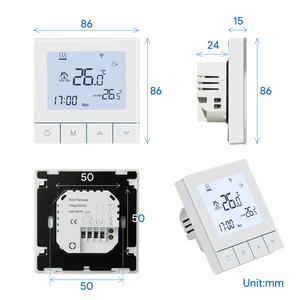 Beok nouveau design écran tactile capteur de porte <span class=keywords><strong>connecté</strong></span> WiFi <span class=keywords><strong>thermostat</strong></span> de <span class=keywords><strong>chauffage</strong></span> par le <span class=keywords><strong>sol</strong></span> électronique - Product Image 6