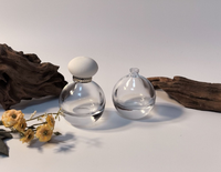 Flacon de parfum sphérique en verre transparent de luxe, best-seller, 50 ml, 100 ml, avec bouchon en caoutchouc vintage