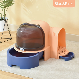 Caja de arena para gatos Star Tunnel, gran espacio <span class=keywords><strong>cerrado</strong></span>, estilo Starsky, caja de arena para gatos, inodoro, productos de limpieza y aseo para mascotas para gatos - Product Image 3