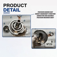 Ensemble de vilebrequin de moto CQJB pour moteur Loncin MT250 Hengjian 250 DT230 2 temps avec coussinet de bielle