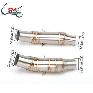 Ligne d'échappement Slip-On avec silencieux et collecteur central, 51mm, en acier inoxydable, pour KAWASAKI Z1000/<span class=keywords><strong>Z1000SX</strong></span> (2010, 2020, <span class=keywords><strong>2019</strong></span>) - Product Image 2