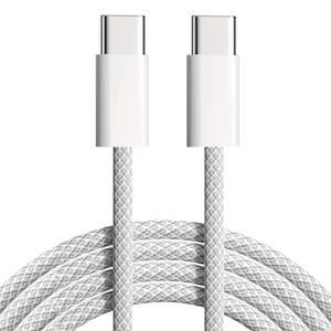 Câble de charge 60W USB C Type C en nylon, câble de charge rapide et de données pour <span class=keywords><strong>iPhone</strong></span> 15 16 17 Pro Max Samsung S24 Xiaomi 14 <span class=keywords><strong>13</strong></span> - Product Image 1