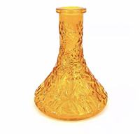 Narguilé arabe Shisha Miroir Verre Lumineux Coloré En Forme De Diamant Bouteille Universel Narguilé Charbon De Bois