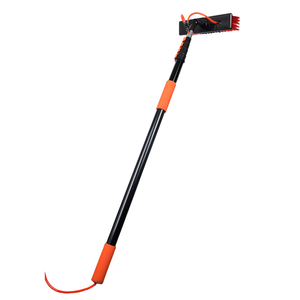 Strumento di pulizia del pannello solare a palo telescopico in alluminio da 4.6m con spazzola retrattile materiale metallico - Product Image 2