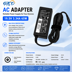 Adaptador de CA para Portátil OEM/ODM Nuevo de 19.5V 3.34A 65W, Fuente de Alimentación CC con Protección OTP, Pin de 4.5*3.0mm para De PD3.0 QA4.0 - Product Image 1