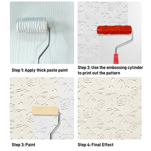 Con Lăn Vẽ Họa Tiết Gỗ Thiết Kế <span class=keywords><strong>M</strong></span>ới Dụng Cụ Vẽ Hạt Có Tay Cầ<span class=keywords><strong>m</strong></span> Và Nhiều Họa Tiết - Product Image 2