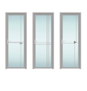 Porte battante manuelle ultra-mince <span class=keywords><strong>RG45</strong></span>, étanche, insonorisée, anti-poussière, finition minimaliste, moderne, en alliage d'aluminium, sans rupture de pont thermique - Product Image 1