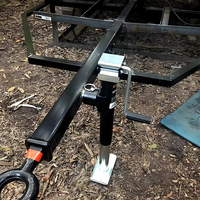 Cric de remorque en acier à pivot latéral de 15 pouces, 5000 lb, accessoires de caravane pour VR, bateau, cric de support, état neuf et d'occasion