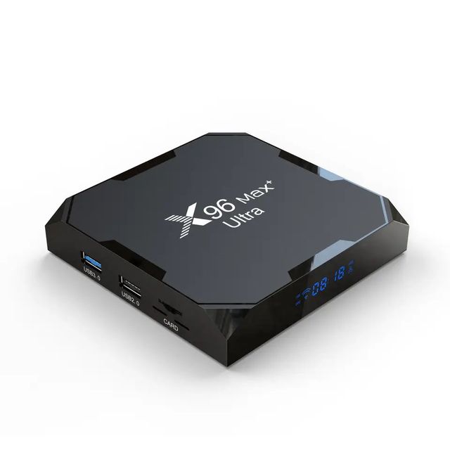 OEM X96 Max Plus Ultra Android TV Box Amlogic S905X4 HDR 5G WiFi Quad Core 4GB RAM/64GB 8K Smart Android 11 4K UK/US