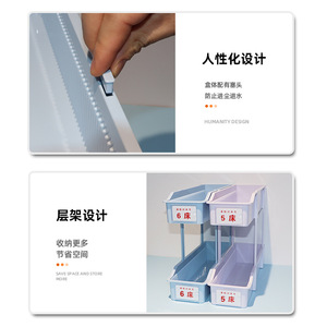 Boîte de rangement médicale Sishubang IV Rack Infusion Box pour la gestion des médicaments liquides dans les hôpitaux, panier d'infusion 8S - Product Image 6