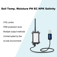 Pertanian cerdas IOT/AIOT perangkat Lorawan tanah 8 in 1 kelembaban temperatur Sensor tanah basah daun EC