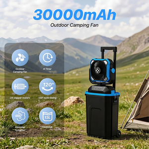 <span class=keywords><strong>Ventilateur</strong></span> rafraîchisseur d'air portable sur roulettes avec réservoir de brume haute capacité pour camping extérieur, batterie au lithium rechargeable et lumière LED – Offre Spéciale - Product Image 6