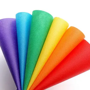 Hengji ถุงผ้าใยสังเคราะห์แบบม้วนสีสำหรับถุงช้อปปิ้ง,