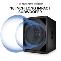 Bekboes XS Series 15 pouces, caisson de basses professionnel de grande puissance, haut-parleur actif avec module d'amplification