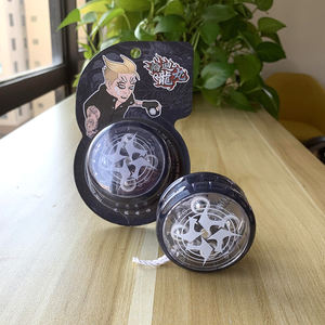 Enfants de haute qualité 5.5cm Transparent en plastique lumineux Led lumière portant la boule Cool magique Sport jeu jouet Logo imprimé personnalisé Yoyos - Product Image 5