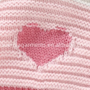 1 pièce, étiquette personnalisée, cœur aimant, tricot, printemps automne, vêtements pour bébé, nourrisson, manches longues, filles, tout-petit, pull en brocart - Product Image 3