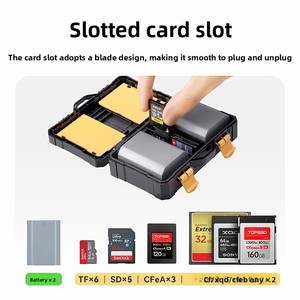 Fosoto Universal <strong>Camera</strong> <strong>Battery</strong> And Memory Card Storage Box With Waterproof Abs Case - Product Image 3