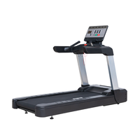 Tapis roulant électrique commercial, moteur AC 3HP continu, 7HP de crête, inclinaison 0-15°, bande antistatique 2,2 mm, machine de cardio-training pour salle de sport