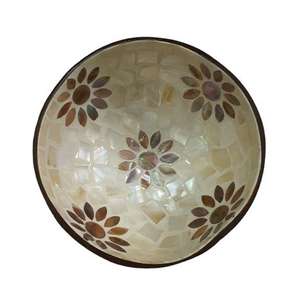 Juego de Tazones de Cáscara de Coco Natural, Hechos a Mano, Pulidos, Ecológicos, para Servir Alimentos, Smoothies, Ensaladas, Decoración de Cocina - Product Image 1