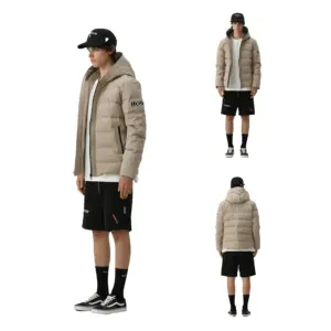 2023 Streetwear Hoodie plain Clothing Winter Thick Fur Padding Coats Puffer Jackets for Man