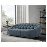 Fauteuil en tissu design 2026, 1/2/3 places, canapé bulle incurvé en textile