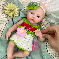 Poupée Reborn en Silicone Intégral de 12 Pouces, Yeux Ouverts, Peau Réaliste, Design Souple, Collections Artistiques Passionnantes, Vente en Gros