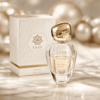 YARK Eau De Parfum 50ml Botella de Vidrio con Tapa Dorada 100ml Botella de Perfume Redonda de Lujo con Cajas de Perfume