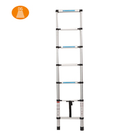 Échelle télescopique pliable portable en aluminium de 2m/2,6m/2,9m/3,2m/3,8m/4,4m pour une utilisation en extérieur et en intérieur