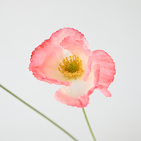 Fleur de pavot artificielle de grande taille avec bourgeon, pavots en soie pour la maison, vase, centre de table de mariage, arrangement floral DIY, décoration