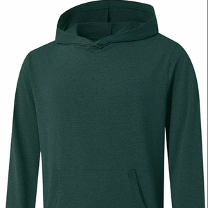 เสื้อฮู้ดผู้ชายแบบสวม ผ้าโพลีเอสเตอร์ย้อมสีแบบกำหนดเอง แห้งเร็ว มีซับใน สำหรับฤดูหนาว รุ่นเฮเธอร์ - Product Image 1