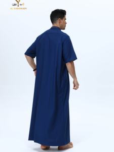 Tenue de prière pour hommes musulmans (Burqa pour hommes) - Style ethnique minimaliste et tendance 100% polyester anti-plis et séchage rapide Nouveau design 2025 - Product Image 1