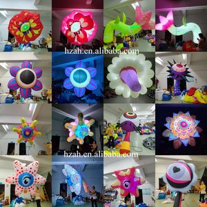 Arco de flores rosa inflable con luz Led personalizada, arco de flores de lirio, arco de boda inflable - Product Image 6