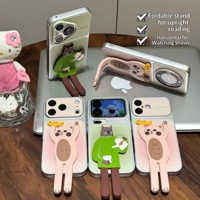 Étui pliable Barista Cat pour iPhone 18, coque de téléphone portable en TPU de haute qualité, style Ins