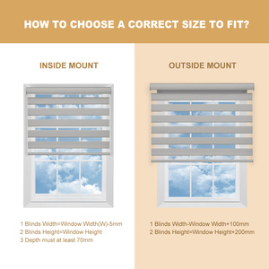 Thông Minh Trang Trí Nội Thất Không Dây In Mô Hình Ngựa Vằn Tự Động Rèm Cửa Sổ Pháp Điện Rèm Cửa Sổ Với Được Xây Dựng-Trong Cài Đặt - Product Image 6