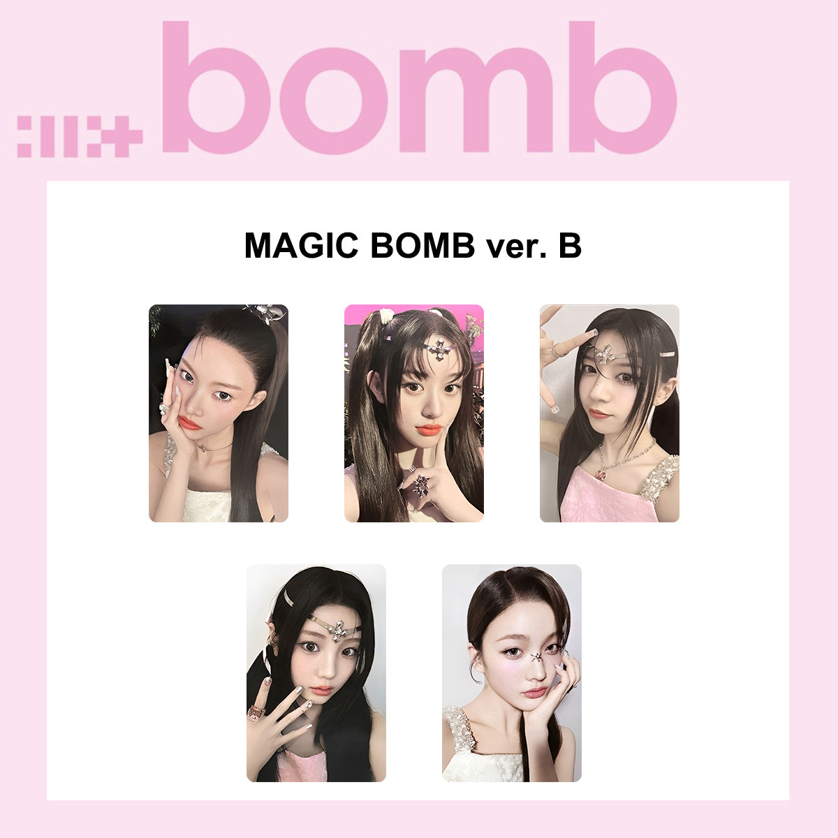 Kpop Illit Mini 3 ° Álbum Bomba Cartão Lomo 2025 Novo Álbum HD