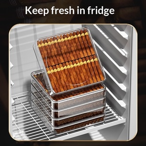 Caja de Almacenamiento para Cigarros de PET con Tapa Transparente y Asas Marrones para Organización de Cigarros - Product Image 4
