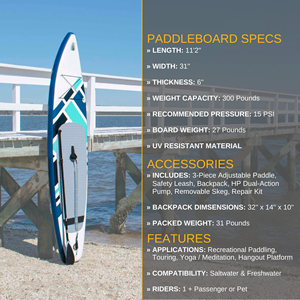Planche à pagaie <span class=keywords><strong>gonflable</strong></span> extra large, planche à pagaie debout ultra stable avec kits plus pour 450lb/<span class=keywords><strong>3</strong></span> <span class=keywords><strong>personnes</strong></span>/famille - Product Image 5