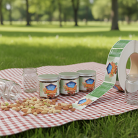 Etiquetas Adhesivas Personalizadas de Vinilo Ecológico Permanente a Prueba de Agua para Botellas, Empaques en Formas Rectangulares/Octogonales/de Corazón