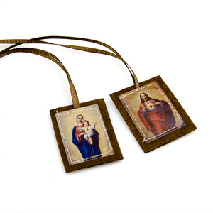 Ciondolo Religioso Retrò, <span class=keywords><strong>Scapolare</strong></span> Cattolico, Talismano Protettivo, Distintivo da Spalla, Decorazione all'Ingrosso - Product Image 3