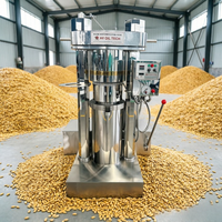Presse à huile hydraulique automatique pour la production d'huile pressée à froid de sésame, d'arachide, de noix et d'avocat avec une pression de 353T