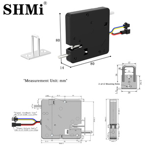 Serrure de porte électronique XG8080 sans clé, antichoc, avec retour de force précis pour armoires de serveurs et de colis, grande résistance aux chocs - Product Image 5