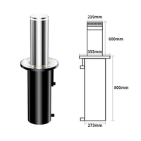 Système de sécurité intelligent, borne de stationnement automatique rétractable électrique avec télécommande hydraulique pour allée de garage
