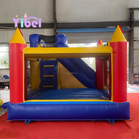 YIBEI Château Gonflable Commercial Intérieur/Extérieur avec Toboggan et Zone de Saut pour Enfants et Adultes – Idéal pour la Location
