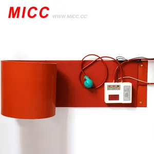 Круглый силиконовый резиновый нагреватель MICC, силиконовая грелка с термостатом 12 В, силиконовый нагреватель для пиццы