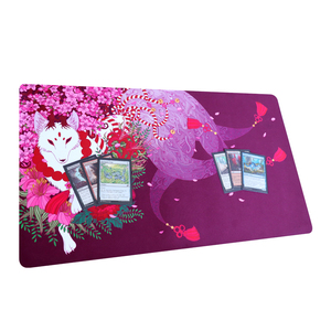 Fox thiết kế mới tùy chỉnh mtg Yugioh nước nóng cao su thăng hoa in Playmat với cổ tay phần còn lại trong kho - Product Image 3