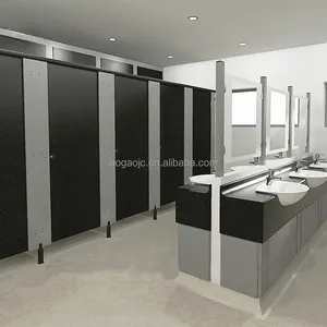 Compact Toilet Partition Public Waterproof Toilet Cubicle Compact Hpl Toilet Partition Stall