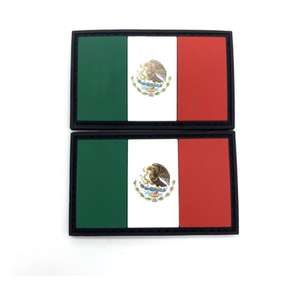 Parches de Silicona con la Bandera de México, Accesorios de Orgullo <span class=keywords><strong>Mexicano</strong></span>, Parches de Goma con la Bandera, Parches de PVC Suaves para Mochila, Gorra, Equipo - Product Image 4